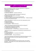 IAHSS Chapter questions/127 Questions with complete solutions