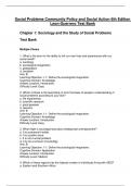 Complete Test Bank Social Problems Community Policy and Social Action 6th Edition Leon-Guerrero   Questions & Answers with rationales 