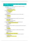 MSN 571 PHARMACOLOGY EXAM QUESTIONS WITH ANSWERS GRADED A+