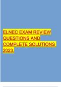 ELNEC EXAM REVIEW QUESTIONS AND COMPLETE SOLUTIONS 2023.