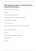 Microbiology chapter 19 Test Bank Exam Questions & Answers