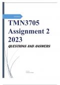 TMN3705 Assignment 2 2023