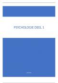 Samenvatting psychologie 1 