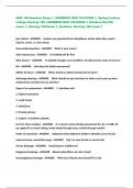 NUR 160-Hondros Exam 1, HONDROS NUR 160 EXAM 1, Spring hondros college Nursing 160, HONDROS NUR 160 EXAM 1, Hondros Nur160 exam 1, Nursing 160-Exam 1, Hondros- Nursing 160 exam 1