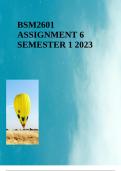 BSM2601 ASSIGNMENT 6 SEMESTER 1 2023