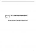 ATI RN COMPREHENSIVE EXIT/  RN VATI COMPREHENSIVE PREDICTOR EXAM QUESTIONS AND ANSWERS VERIFIED AND WELL GRADED 2024 , BEST 12 EXAMS OF  ATI RN COMPREHENSIVE PACKAGE 