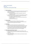 BIOL 1001 (Paul) Ch. 4 Study Questions & Exam Prep - Louisiana State University (LSU), Baton Rouge