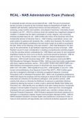 NAB Practice Questions And Correct Answers A  Graded OVER 15 DIFFERENT EXAM DOCUMENTS ALL COMPLETED AND VERIFIED COMBINED PACKAGE DEAL