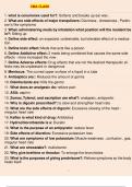 CMA class 1. what is cerumenex used for?: Softens and breaks up ear wax. 2. What are side effects of major tranqulizers: Dizziness , drowsiness , Parkinson's like symptoms 3. When administering meds by inhalation what position will the resident be in?: