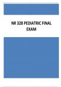 NR 328 PEDIATRIC FINAL EXAM