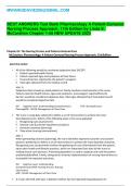 BEST ANSWERS Test Bank Pharmacology A Patient-Centered  Nursing Process Approach, 11th Edition by Linda E.  McCuistion Chapter 1-58 NEW UPDATE 2023