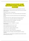 LQB186 EXAM STUDY GUIDE QUESTIONS WITH COMPLETE ANSWERS