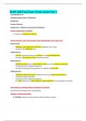 NURS 368 Final Exam Study Guide Part 1 