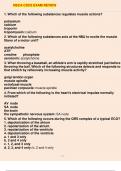 NSCA CSCS EXAM REVIEW 1. Which of the following substances regulates muscle actions? potassium calcium troponin tropomyosin: calcium