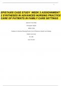 Epistaxis Case Study Christopher Triplett NRNP- 6568 Synthesis in Advanced Nursing Practice Care of Patients in Family Care Settings 