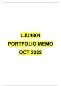 LJU4804 PORTFOLIO MEMO