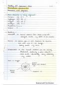 A* AQA A-level Biology 'Biological Molecules' Detailed Handwritten Notes 