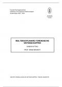 Samenvatting Multidisciplinaire forensische wetenschappen