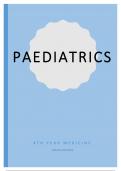 University of Leeds 4th Year Paediatrics Revision Notes