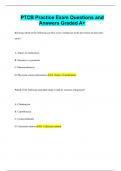 PTCB Practice Exam Questions and Answers Graded A+