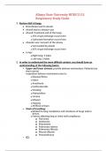 Albany State University NURS 2115 Respiratory Study Guide,100% CORRECT