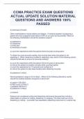 2023 CCMA Practice Exam Questions Actual Answers