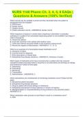 NURS 1140 Pharm Ch. 3, 4, 5, 6 EAQs | Questions & Answers (100% Verified)