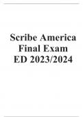 Exam (elaborations) ScribeAmerica Final Exam ED 2023/2024