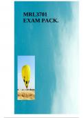 MRL3701 EXAM PACK.