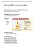 Lecture notes Psychopharmacology  