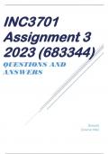 INC3701 Assignment 3 2023 (683344)