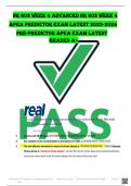 NR 603 Week 4 Advanced NR 603 WEEK 4 APEA PREDICTOR EXAM LATEST 2023-2024 PRE-PREDICTOR APEA EXAM LATEST GRADED A+