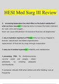 Hesi Med Surg III Final Exam (2023) (Verified)