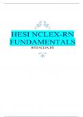 HESI NCLEX-RN FUNDAMENTALS