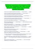 CRCR test questions and answers/ HFMA  CRCR Test Questions and 100% Correct  Answers/ HFMA CRCR Test Question  Updated 2023-2024