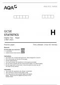 AQA GCSE STATISTICS Higher Tier BEST RATING Paper 1 MAY 2023