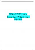 CERAP 2023 Latest Exam Test With Correct Answers