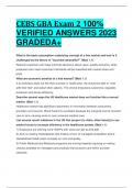 CEBS GBA Exam 2 100%  VERIFIED ANSWERS 2023  GRADEDA+