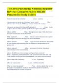 The Best Paramedic National Registry Review (Comprehensive NREMT Paramedic Study Guide)