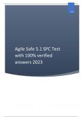 Agile Safe 5.1 SPC Test with 100% verified answers 2023.