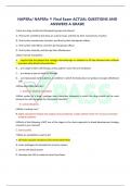 NAPSRx/ NAPSRx ® Final Exam ACTUAL QUESTIONS AND ANSWERS A GRADE