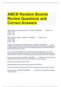 AMCB Random Boards Review Questions and Correct Answers 