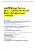 Bundle For AMCB Exam Questions with Complete Solutions