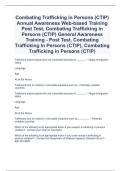 Combating Trafficking in Persons (CTIP) Annual Awareness Web-based Training Post Test, Combating Trafficking in Persons (CTIP) General Awareness Training - Post Test, Combating Trafficking In Persons (CTIP), Combating Trafficking in Persons (CTIP)