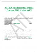 ATI RN Fundamentals Online Practice 2019 A with NGN