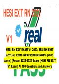 HESI EXIT RN EXAM 2023