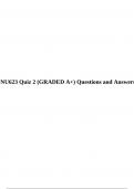 NU623 Quiz 2 (GRADED A+) Questions and Answers, NU623 Quiz 4 Questions and Answers 100% Correct & NU623 Quiz 6 Questions and Answers (Graded A+).