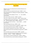 Anatomy and Procedures Fluoroscopy Unit Test 2023