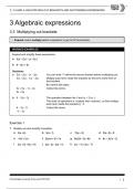 OCR GCSE EXAM:3.3 AND 3.4 MULTIPLYING OUT BRACKETS AND FACTORISING EXPRESSIONS (  Algebraic expressions)A+GRADED