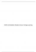 MATH 110 Module 2 Exam 2 Portage Learning Statistics Quiz, MATH 110: Introduction to Statistics, Portage Learning Statistics